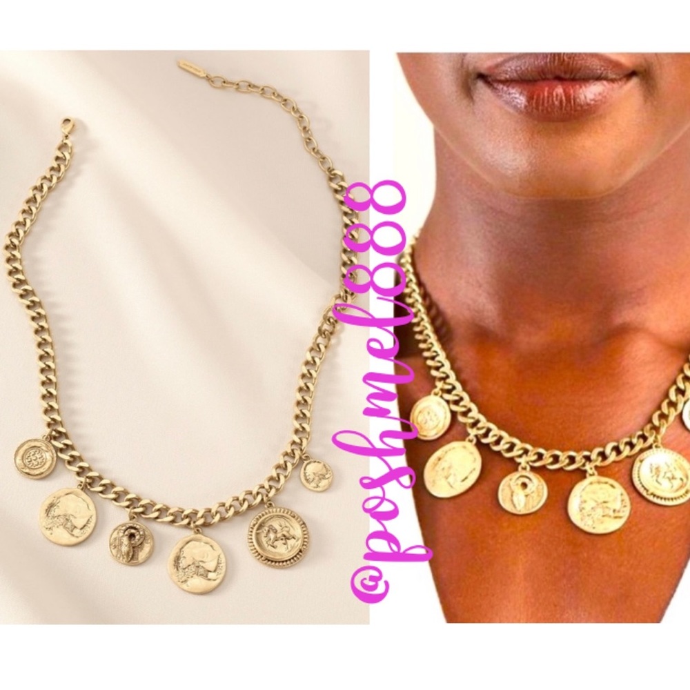 Stella & Dot | Heritage Gold Coin Chunky Link Necklace✨Retired✨